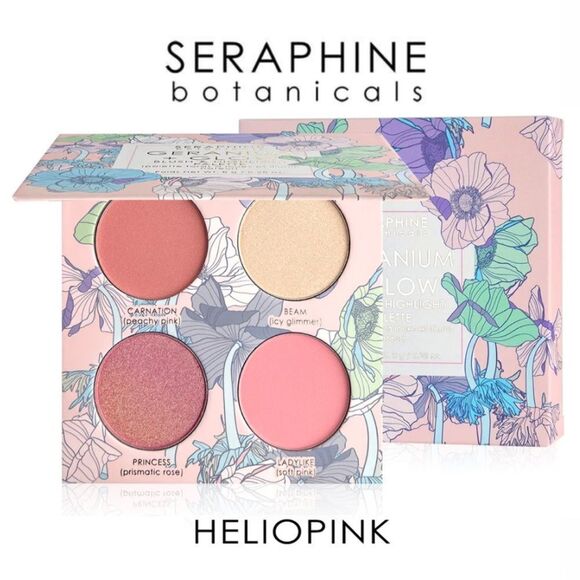 Seraphine Botanicals Geranium + Glow Blush & Highlight Palette - Picture 1 of 3